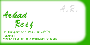 arkad reif business card